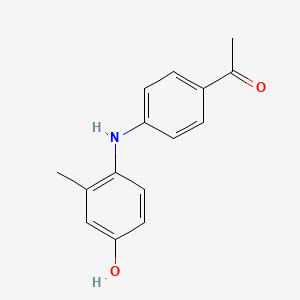 molecular formula C15H15NO2 B14136087 1-(4-(4-Hydroxy-2-methylphenylamino)phenyl)ethanone 
