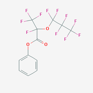 molecular formula C12H5F11O3 B14136096 Phenyl 2,3,3,3-tetrafluoro-2-(heptafluoropropoxy)propanoate CAS No. 78755-31-4