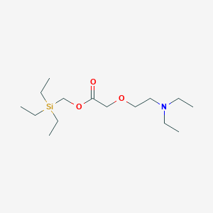 molecular formula C15H33NO3Si B14136098 (Triethylsilyl)methyl [2-(diethylamino)ethoxy]acetate CAS No. 89207-12-5
