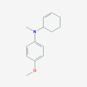 molecular formula C14H19NO B14136100 N-(Cyclohex-2-en-1-yl)-4-methoxy-N-methylaniline 
