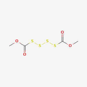 molecular formula C4H6O4S4 B14136144 Dimethyl tetrasulfane-1,4-dicarboxylate CAS No. 88766-27-2