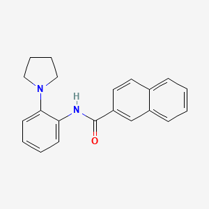 molecular formula C21H20N2O B14136155 N-(2-pyrrolidin-1-ylphenyl)naphthalene-2-carboxamide CAS No. 532953-69-8
