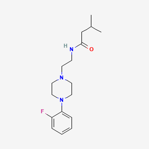 molecular formula C17H26FN3O B14136178 N-(2-(4-(2-fluorophenyl)piperazin-1-yl)ethyl)-3-methylbutanamide CAS No. 1209170-86-4