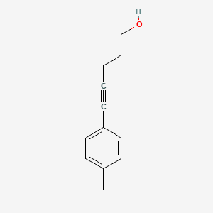 molecular formula C12H14O B14136251 5-(4-Methylphenyl)pent-4-yn-1-ol 