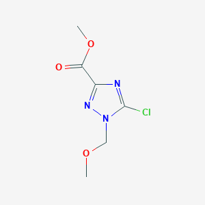 molecular formula C6H8ClN3O3 B1413626 Methyl 5-chloro-1-(methoxymethyl)-1h-1,2,4-triazole-3-carboxylate CAS No. 2173109-08-3