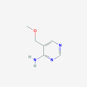 molecular formula C6H9N3O B14136271 5-(Methoxymethyl)pyrimidin-4-amine CAS No. 1023813-30-0