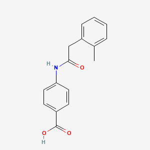 molecular formula C16H15NO3 B14136296 4-[2-(2-Methylphenyl)acetamido]benzoic acid CAS No. 1016719-29-1
