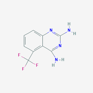 molecular formula C9H7F3N4 B141363 5-(Trifluoromethyl)quinazoline-2,4-diamine CAS No. 133116-84-4