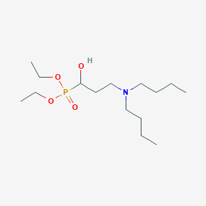 molecular formula C15H34NO4P B14136313 Diethyl [3-(dibutylamino)-1-hydroxypropyl]phosphonate CAS No. 89222-59-3
