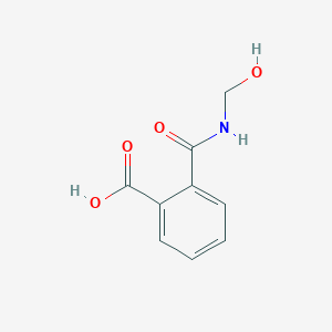 molecular formula C9H9NO4 B14136321 2-[(Hydroxymethyl)carbamoyl]benzoic acid CAS No. 65180-94-1