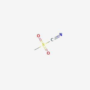 molecular formula C2H3NO2S B141364 Methanesulfonyl cyanide CAS No. 24225-08-9