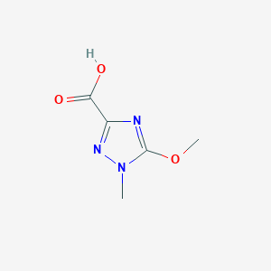 molecular formula C5H7N3O3 B1413640 5-methoxy-1-methyl-1H-1,2,4-triazole-3-carboxylic acid CAS No. 2167370-98-9