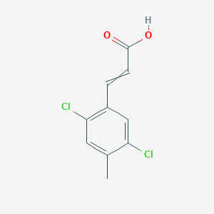 molecular formula C10H8Cl2O2 B1413643 3-(2,5-dichloro-4-methylphenyl)prop-2-enoic acid CAS No. 1807418-86-5