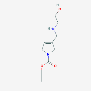 tert-Butyl 3-([(2-hydroxyethyl)amino]methyl)-2,5-dihydro-1h-pyrrole-1-carboxylate