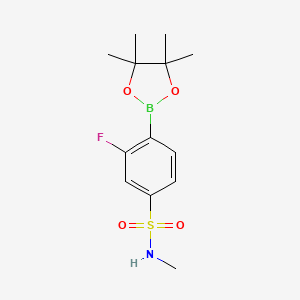 3-Fluoro-N-methyl-4-(4,4,5,5-tetramethyl-[1,3,2]dioxaborolan-2-yl)-benzenesulfonamide