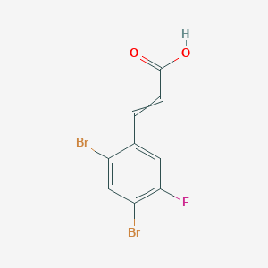 2,4-Dibromo-5-fluorocinnamic acid