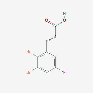 3-(2,3-Dibromo-5-fluorophenyl)prop-2-enoic acid