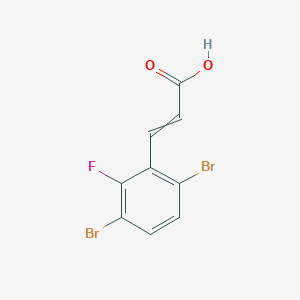 3,6-Dibromo-2-fluorocinnamic acid
