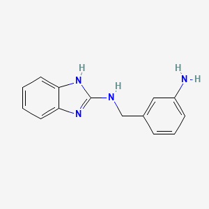 molecular formula C14H14N4 B14136921 N-(3-Aminobenzyl)-1H-benzo[d]imidazol-2-amine 