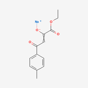 molecular formula C13H13NaO4 B1413697 Sodium;1-ethoxy-4-(4-methylphenyl)-1,4-dioxobut-2-en-2-olate CAS No. 2034161-80-1