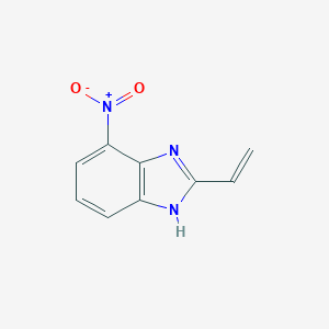 molecular formula C9H7N3O2 B141372 2-Vinyl-4-nitro-1H-benzimidazole CAS No. 136616-54-1