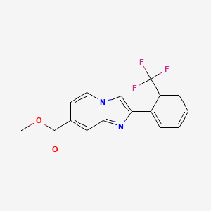 B1413720 Methyl 2-[2-(trifluoromethyl)phenyl]imidazo[1,2-a]pyridine-7-carboxylate CAS No. 2121154-09-2