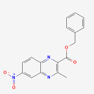 molecular formula C17H13N3O4 B1413726 Benzyl 3-methyl-6-nitroquinoxaline-2-carboxylate CAS No. 1310684-34-4