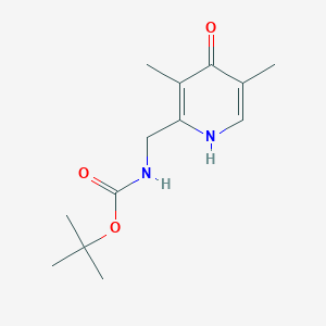 molecular formula C13H20N2O3 B1413742 tert-Butyl [(4-hydroxy-3,5-dimethylpyridin-2-yl)methyl]carbamate CAS No. 2200383-59-9