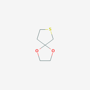 molecular formula C6H10O2S B141376 1,4-二氧杂-7-硫代螺[4.4]壬烷 CAS No. 176-35-2