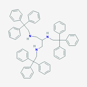 molecular formula C63H59N3 B141378 1,2,3-Tristriphenylethylaminopropane CAS No. 144785-93-3