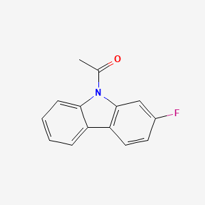 molecular formula C14H10FNO B14137899 9-Acetyl-2-fluorocarbazole 