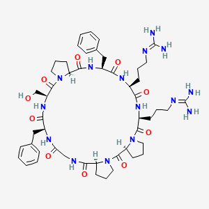 molecular formula C50H71N15O10 B14137909 Cyclobradykinin CAS No. 3522-46-1