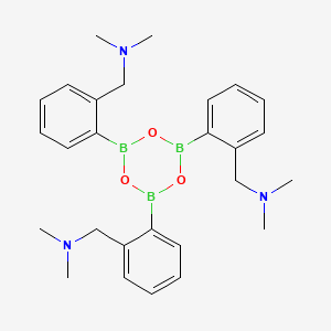 molecular formula C27H36B3N3O3 B14137934 N,N',N''-{1,3,5,2,4,6-Trioxatriborinane-2,4,6-triyltris[(2,1-phenylene)methylene]}tris(N-methylmethanamine) CAS No. 89306-99-0