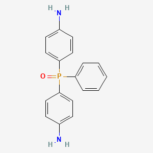 molecular formula C18H17N2OP B14137971 Benzenamine, 4,4'-(phenylphosphinylidene)bis- CAS No. 3454-25-9