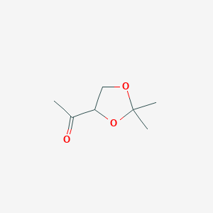 molecular formula C7H12O3 B141380 1-(2,2-Dimethyl-1,3-dioxolan-4-yl)ethanone CAS No. 161972-09-4
