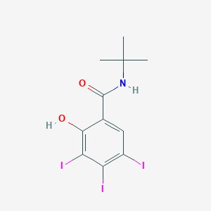 molecular formula C11H12I3NO2 B14138026 N-tert-Butyl-2-hydroxy-3,4,5-triiodobenzamide CAS No. 89011-03-0