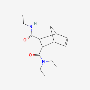 molecular formula C15H24N2O2 B14138155 Bicyclo(2.2.1)hept-5-ene-2,3-dicarboxamide, N,N,N'-triethyl- CAS No. 61800-50-8