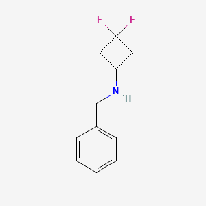 molecular formula C11H13F2N B1413818 N-Benzyl-3,3-difluorocyclobutan-1-amine CAS No. 1880061-96-0