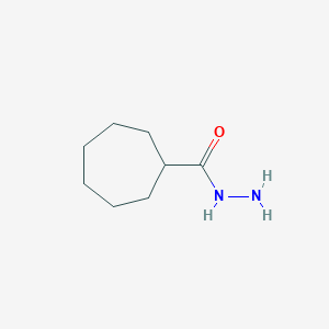 molecular formula C8H16N2O B14138191 Cycloheptanecarbohydrazide CAS No. 25774-75-8