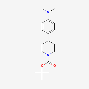 molecular formula C18H28N2O2 B14138213 Tert-butyl 4-[4-(dimethylamino)phenyl]piperidine-1-carboxylate 