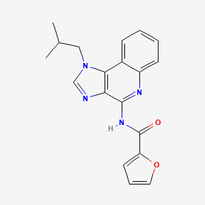 molecular formula C19H18N4O2 B14138239 N-[1-(2-methylpropyl)-1H-imidazo[4,5-c]quinolin-4-yl]furan-2-carboxamide CAS No. 921145-25-7