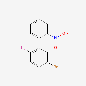 molecular formula C12H7BrFNO2 B14138317 5-Bromo-2-fluoro-2'-nitro-1,1'-biphenyl 