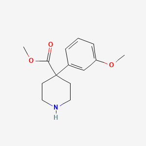 molecular formula C14H19NO3 B14138320 Methyl 4-(3-methoxyphenyl)piperidine-4-carboxylate CAS No. 850885-12-0