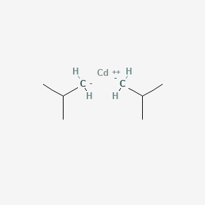 molecular formula C8H18Cd B14138366 cadmium(2+);2-methanidylpropane CAS No. 3431-68-3