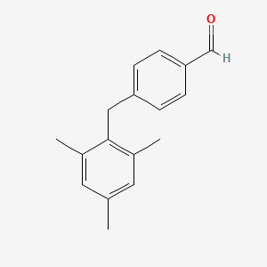 molecular formula C17H18O B14138405 4-(2,4,6-Trimethylbenzyl)benzaldehydeE 
