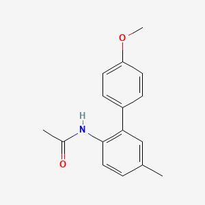 molecular formula C16H17NO2 B14138455 2-Acetamino-5-methyl-4'-methoxybiphenyl 
