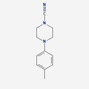 molecular formula C12H15N3 B14138525 4-(4-Methylphenyl)piperazine-1-carbonitrile CAS No. 89026-62-0