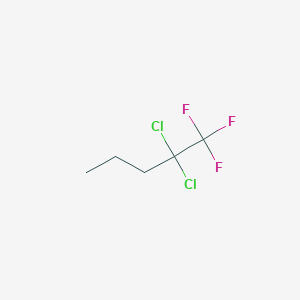 molecular formula C5H7Cl2F3 B14138567 2,2-Dichloro-1,1,1-trifluoropentane CAS No. 261503-35-9