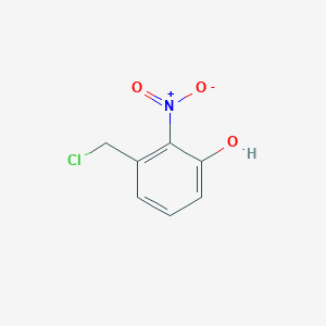 molecular formula C7H6ClNO3 B14138591 Phenol, 3-(chloromethyl)-2-nitro- CAS No. 1261480-93-6