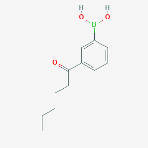 molecular formula C12H17BO3 B14138628 (3-Hexanoylphenyl)boronic acid CAS No. 1107604-12-5